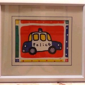Kids room police car picture